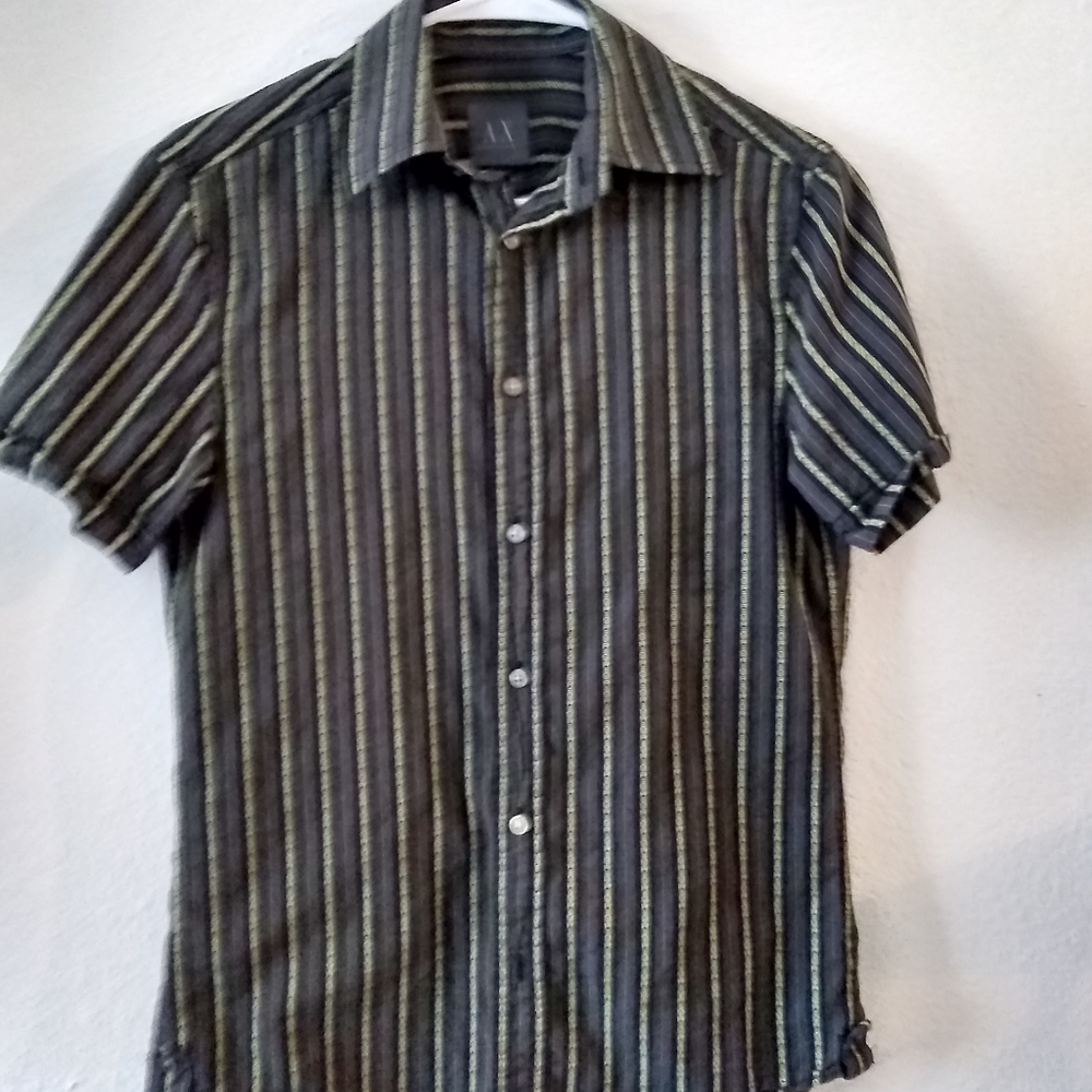 Armani exchange shirt shorts sleeve